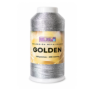 Hilo Golden Plateado * 100Grs B-1 Cono X 100Gramos