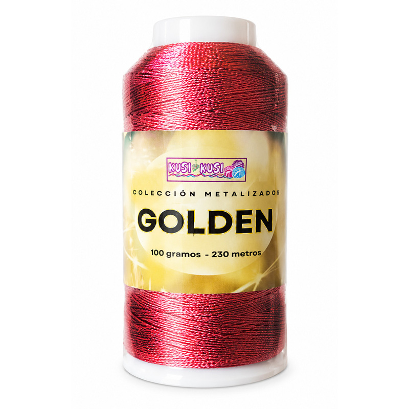 Hilo Golden Rojo * 100Grs B-25 Cono X 100Gramos Hilo Golden Rojo * 100Grs B-25 Cono X 100Gramos