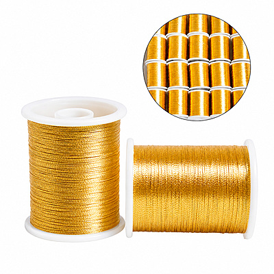 Hilo Metalizado Dorado  Pq*20Rollos Caja X 20Rollos 