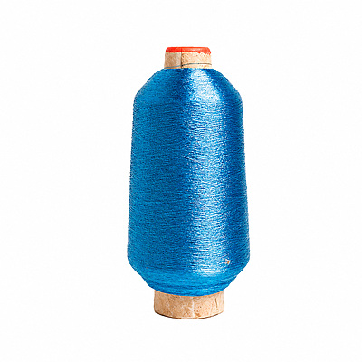 Hilo Metalizado L-1503  X250Gr  Azul Cono X 250Gramos