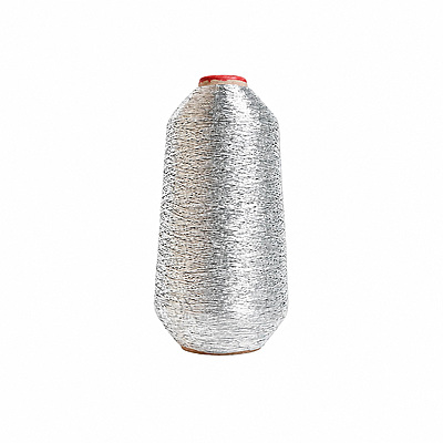 Hilo Metalizado  Plateado  ( It) X250Gr Cono X 250Gramos
