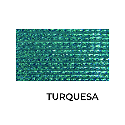 Hilo Metalizado Irisado Rollo Por 100 Gramos Color Turquesa STL42067 Hilo Metalizado Irisado Rollo Por 100 Gramos Color Turquesa STL42067