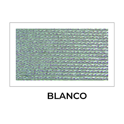 Hilo Metalizado Irisado Rollo Por 100 Gramos Color Blanco B204 Hilo Metalizado Irisado Rollo Por 100 Gramos Color Blanco B204