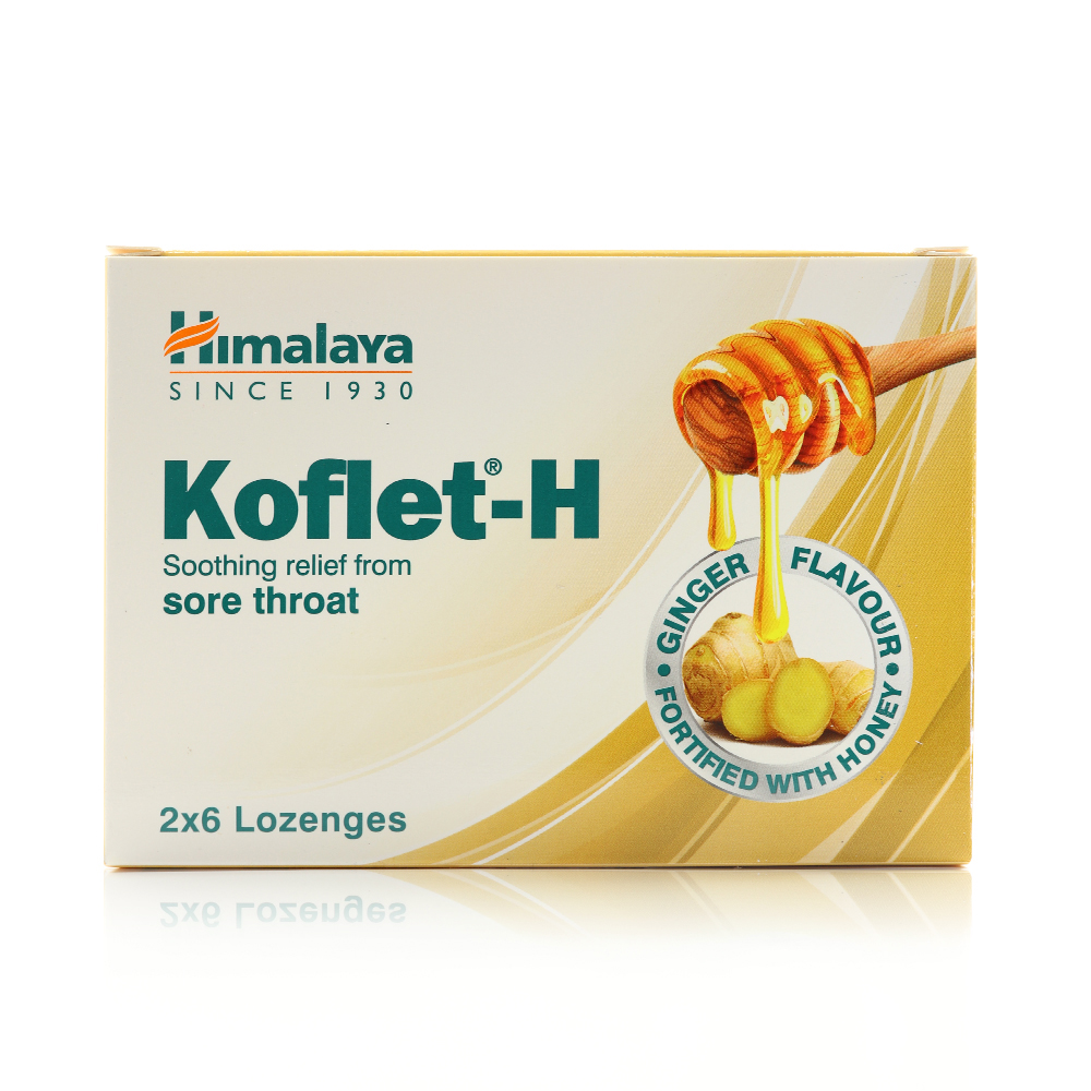 Himalaya Koflet-H Ginger Lozenges 2X6