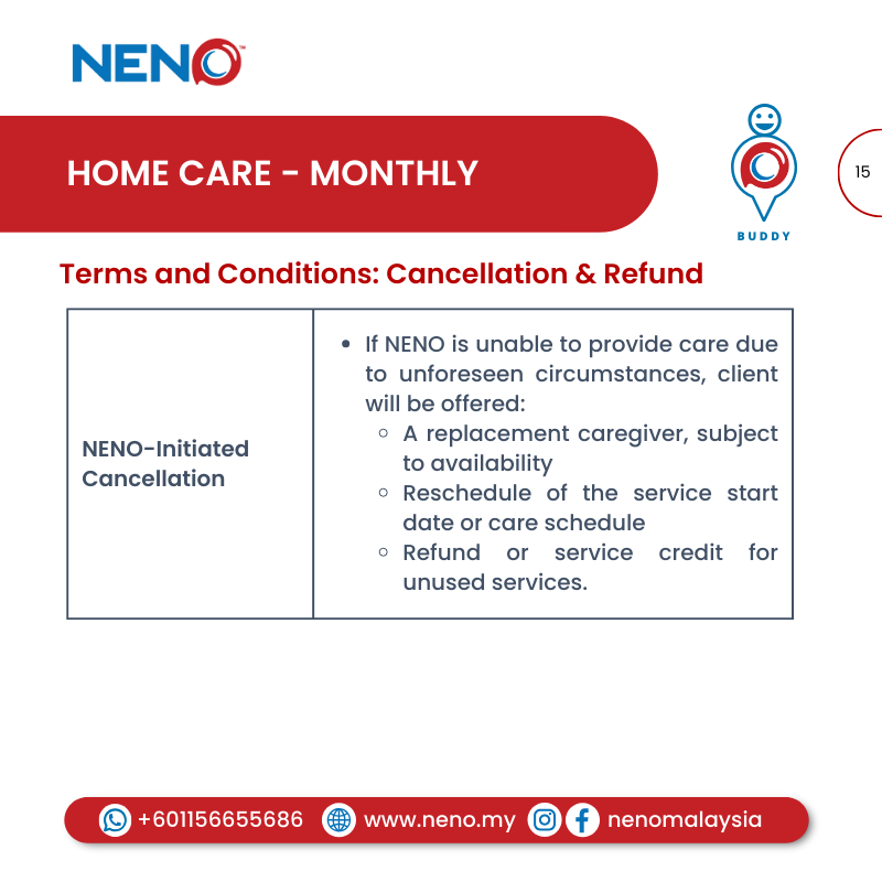 Home Care Monthly (1 Month) Service
