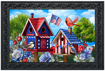 Home of the Free Birdhouse Doormat