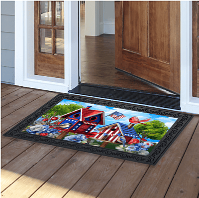 Home of the Free Birdhouse Doormat