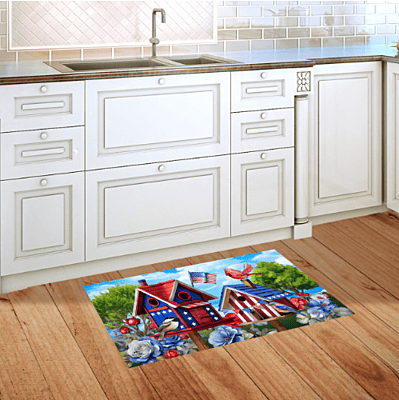 Home of the Free Birdhouse Doormat