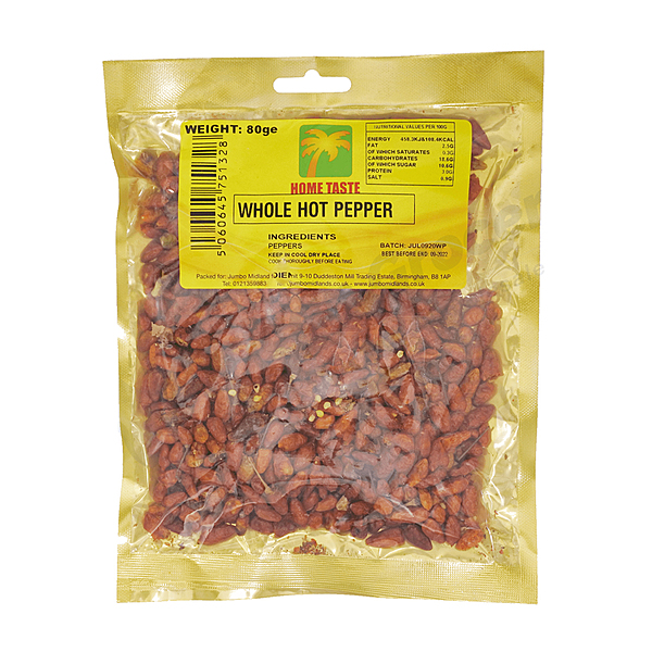 26217 Home Taste Whole Hot Pepper 80g X 10