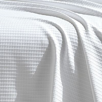 Honeycomb Blanket White