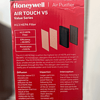 Honeywell Air Touch V5 Value Series Air Purifier Honeywell Air Touch V5 Value Series Air Purifier