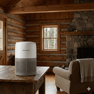 Honeywell Air Touch V1 Smart Home Air Cleaner | Traps Pollen, Smoke & Allergens | 3-Stage HEPA Filtration