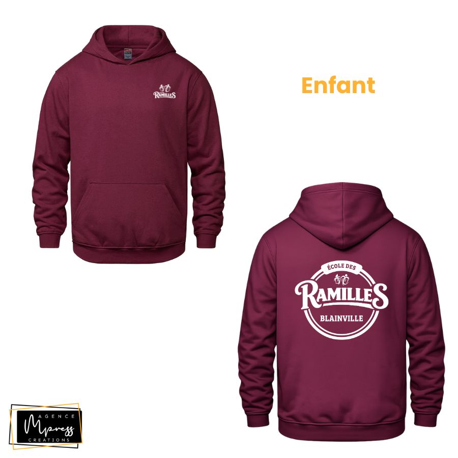 Enfant - Coton ouaté Bourgone (Ramilles) Enfant - Coton ouaté Bourgone (Ramilles)