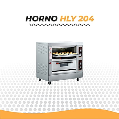 HLY-204 HORNO A GAS CON PIEDRA REFRACTARIA DE 2 NIVELES, 4 LATAS 60X40CM. HLY-204 HORNO A GAS CON PIEDRA REFRACTARIA DE 2 NIVELES, 4 LATAS 60X40CM.