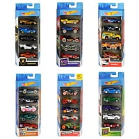 Hot Wheels 1:64 Cars 5 Pack Assortment