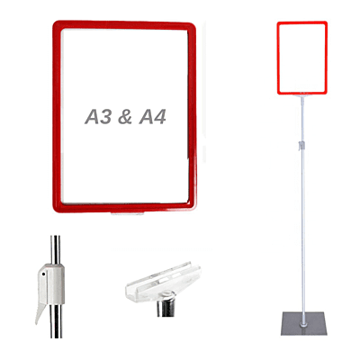 A3 FRAME RED OR BLACK COLOR(FULL SET with TELESCOPHIC stand A3 FRAME RED OR BLACK COLOR(FULL SET with TELESCOPHIC stand