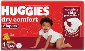 Huggies Dry Comfort Jumbo Pack 4 (8-14kg) 66's