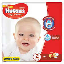 Huggies Dry Comfort Jumbo Pack New Born 3 (6- 9kg) 94's
