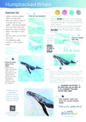 Humpback Whale Instruction Poster