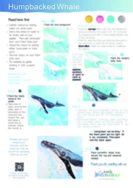 Humpback Whale Instruction Poster