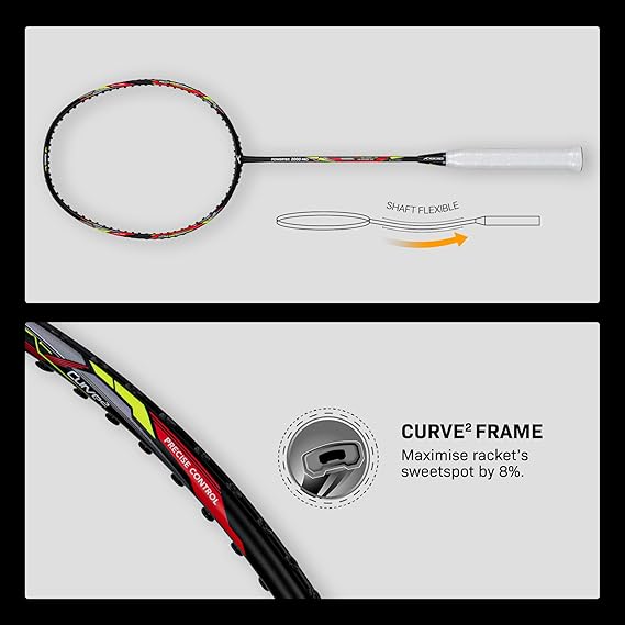 Hundred Powertek 2000 PRO - Strung Badminton Rackets Hundred Powertek 2000 PRO - Strung Badminton Rackets