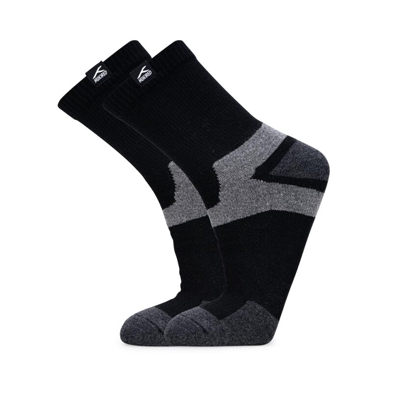 Hundred Sports Socks - Quater MESH VENT - Dark Grey