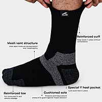 Hundred Sports Socks - Quater MESH VENT - Dark Grey