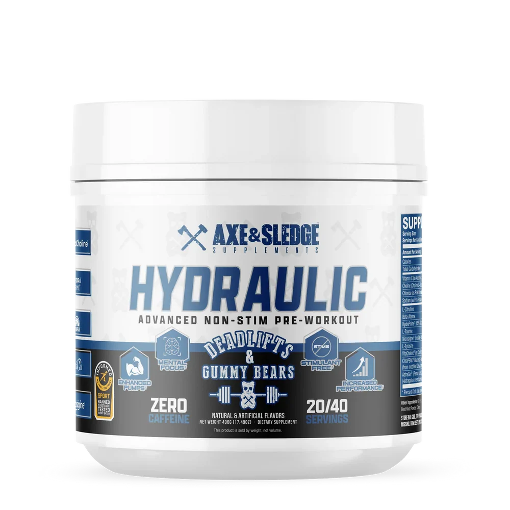 Axe & Sledge | Hydraulic | Deadlift & Gummy Bears (40 serve)