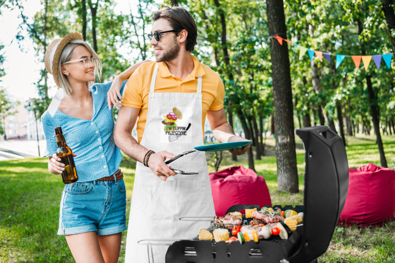 I'm Flippin' Awesome Embroidered Apron