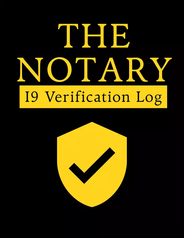 Notary I-9 Verification Log | Employment Eligibility Verification Record Book | Journal Paperback – October 4, 2025