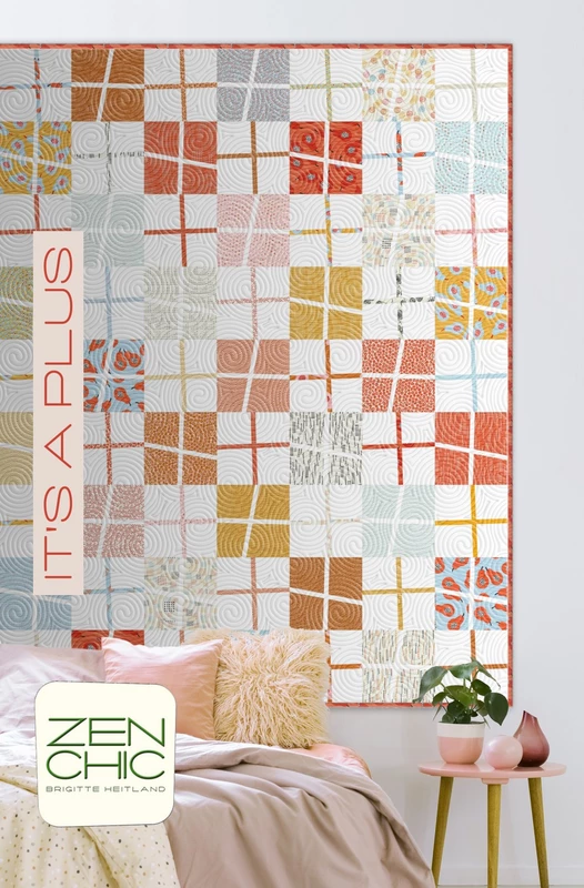 Its A Plus Modern Quilt Pattern | Zen Chic | Brigitte Heitland | #IAPLQP