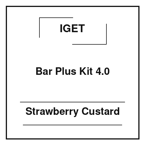Iget Bar Plus Kit 4.0 Strawberry Custard