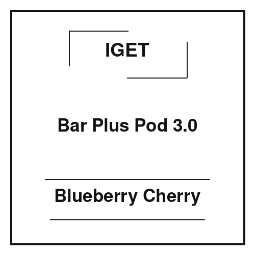 Iget Bar Plus Pod 3.0 Blueberry Cherry