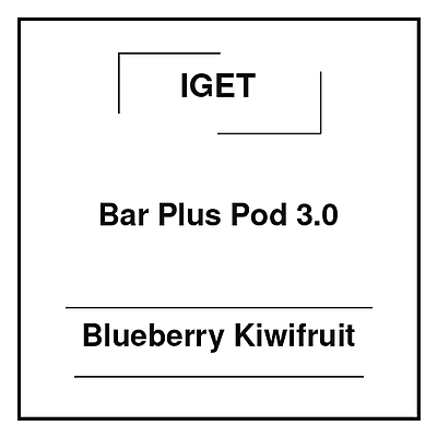Iget Bar Plus Pod 3.0 Blueberry Kiwifruit