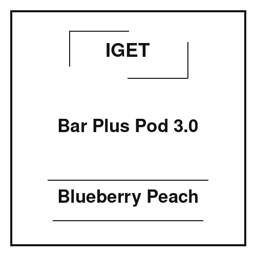 Iget Bar Plus Pod 3.0 Blueberry Peach