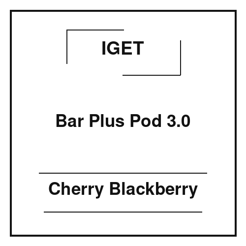 Iget Bar Plus Pod 3.0 Cherry Blackberry
