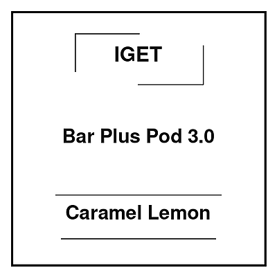 Iget Bar Plus Pod 3.0 Caramel Lemon