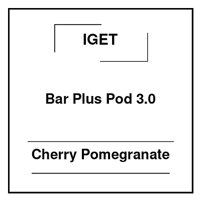 Iget Bar Plus Pod 3.0 Cherry Pomegranate