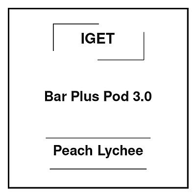 Iget Bar Plus Pod 3.0 Peach Lychee