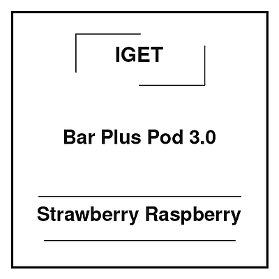 Iget Bar Plus Pod 3.0 Strawberry Raspberry