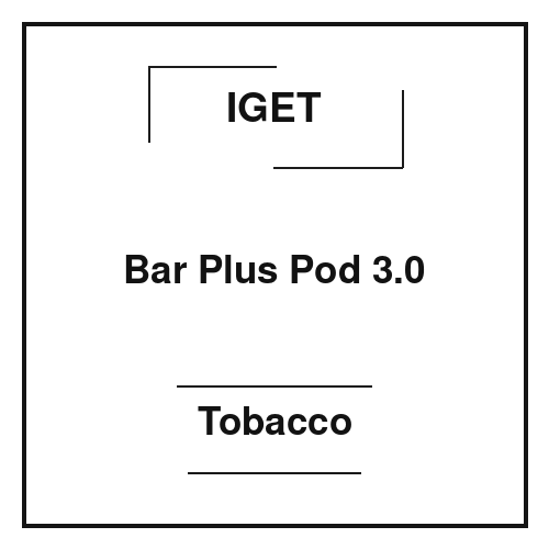 Iget Bar Plus Pod 3.0 Tobacco