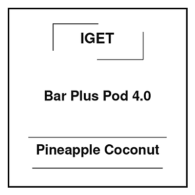 Iget Bar Plus Pod 4.0 Pineapple Coconut