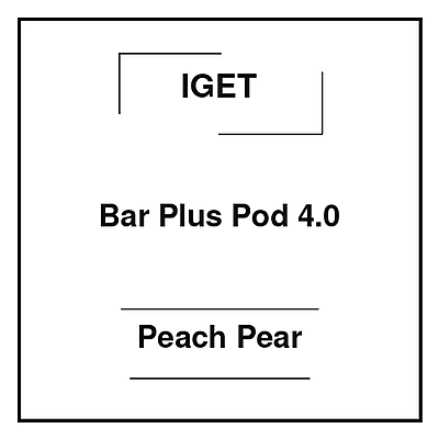 Iget Bar Plus Pod 4.0 Peach Pear