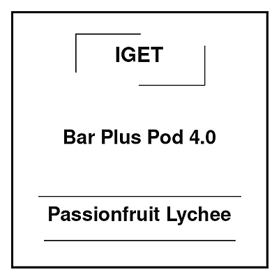 Iget Bar Plus Pod 4.0 Passionfruit Lychee
