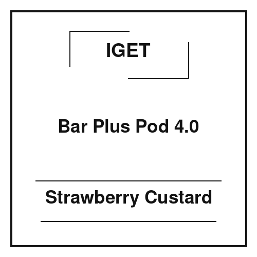 Iget Bar Plus Pod 4.0 Strawberry Custard