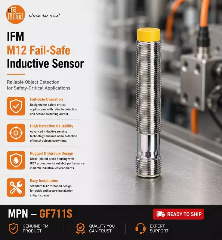 IFM Fail-Safe Inductive Sensor M12