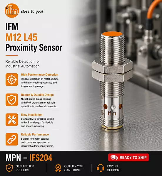 IFM Proximity Sensor M12 L45