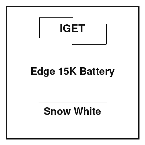 Iget Edge 15K Battery Snow White