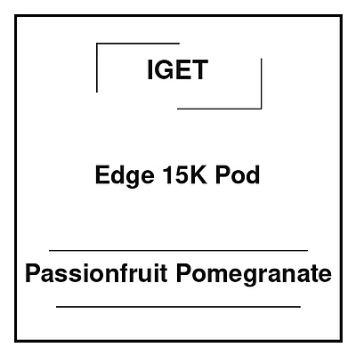 Iget Edge 15K Pod Passionfruit Pomegranate
