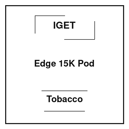 Iget Edge 15K Pod Tobacco